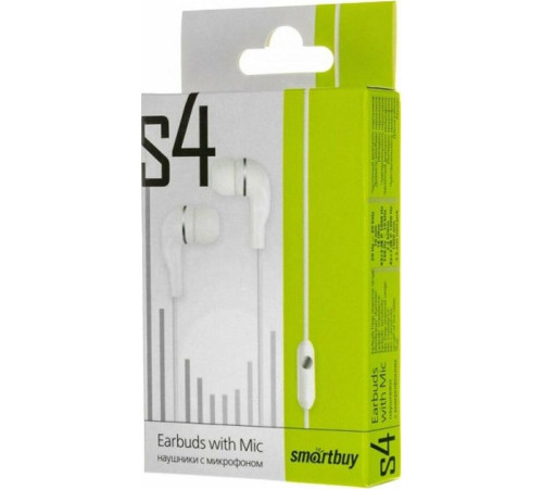 SMARTBUY (SBH-012) S4 белый (цветной пакет)