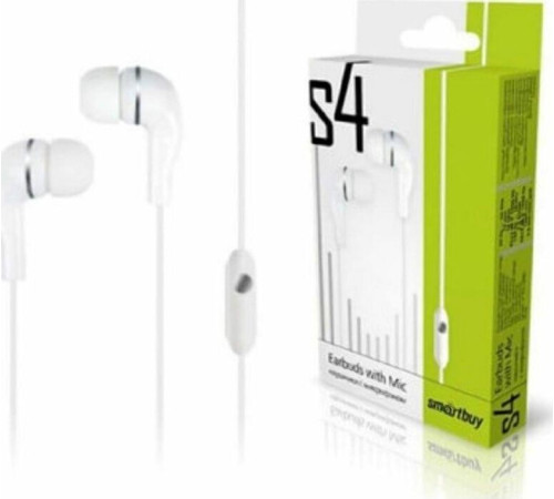 SMARTBUY (SBH-012) S4 белый (цветной пакет)