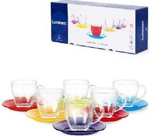LUMINARC РЕЙНБОУ чайный набор 220мл (N4217)