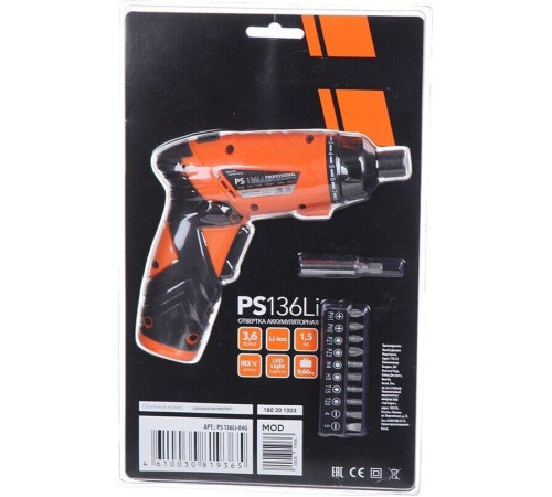 PATRIOT 180201303 PS 136 3,6В, 1аккум