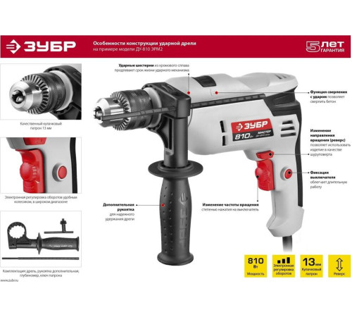 ЗУБР ДУ-810 ЭРМ2