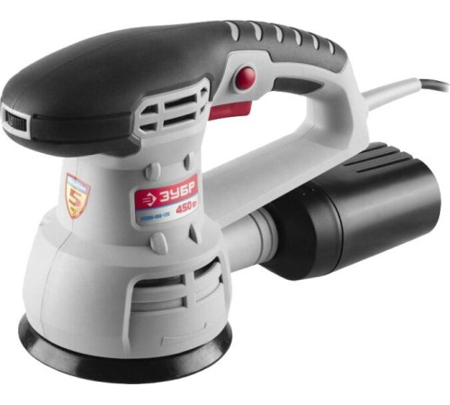 ЗУБР ЗОШМ-450-125 Машина орбитальношлифовальная 450 Вт, D125 мм, 5000-13000 об/мин