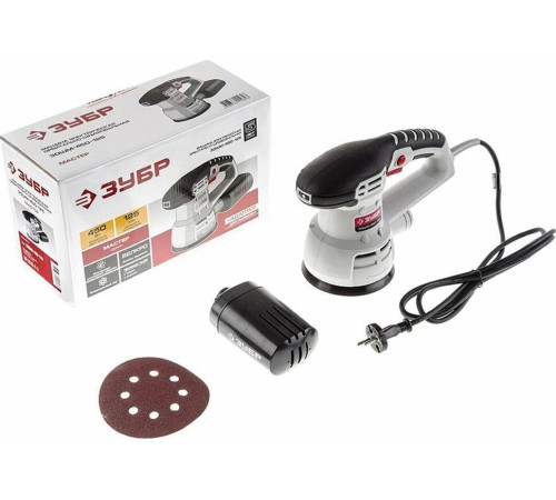 ЗУБР ЗОШМ-450-125 Машина орбитальношлифовальная 450 Вт, D125 мм, 5000-13000 об/мин