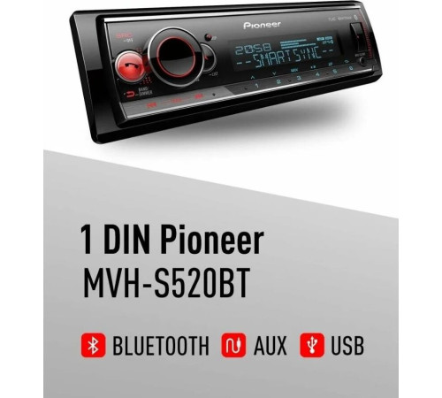 Автомагнитола PIONEER MVH-S520BT