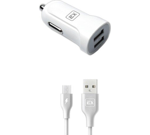 EXPLOYD EX-Z-583 micro USB 3.4А 2.4А+1А 2хUSB белый