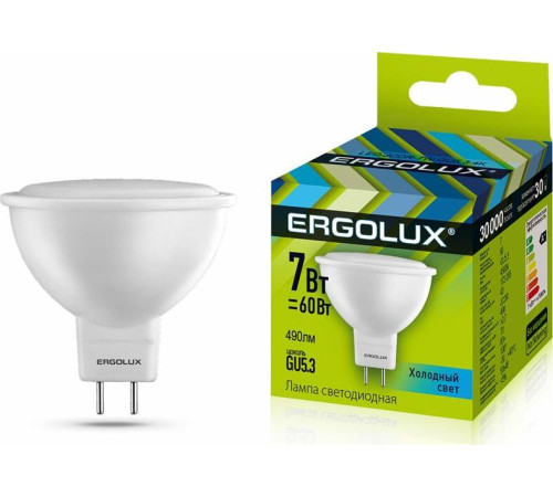 ERGOLUX (12159) LED-JCDR-7W-GU5.3-4К