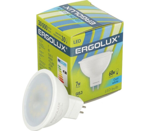 ERGOLUX (12159) LED-JCDR-7W-GU5.3-4К