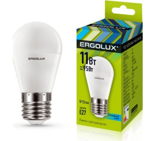 ERGOLUX (13631) LED-G45-11W-E27-4K