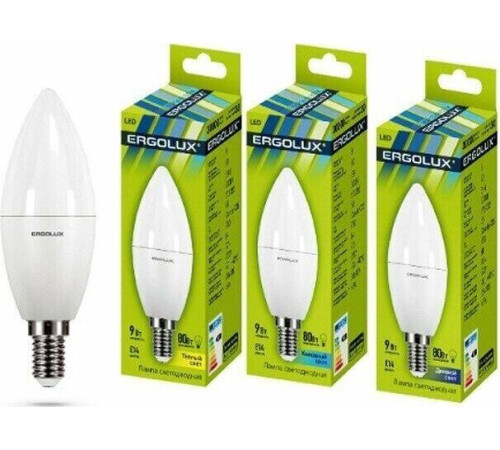 ERGOLUX (13167) LED-C35-9W-E14-3K