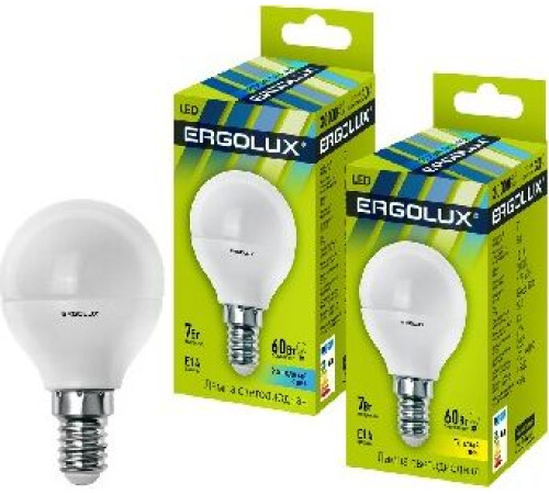 ERGOLUX (12142) LED-G45-7W-E14-3K
