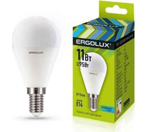 ERGOLUX (13628) LED-G45-11W-E14-4K