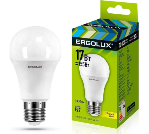ERGOLUX (13179) LED-A60-17W-E27-3K