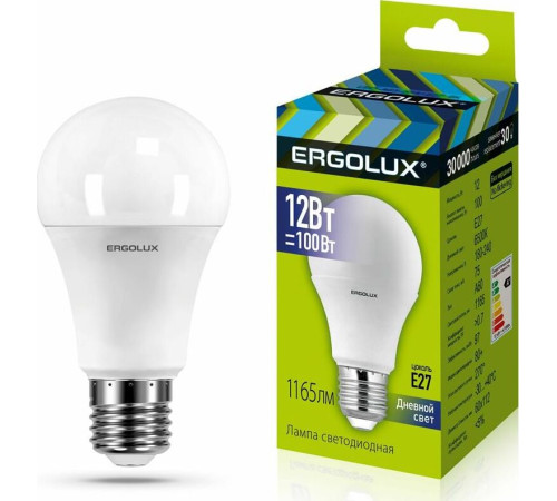 ERGOLUX (12880) LED-A60-12W-E27-6K