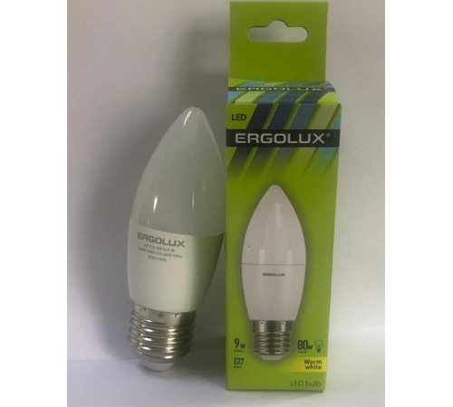 ERGOLUX (13170) LED-C35-9W-E27-3K
