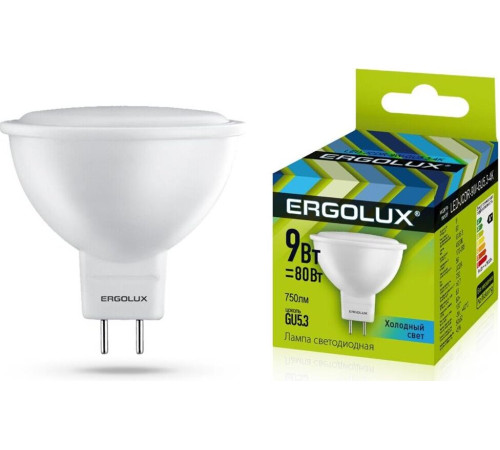 ERGOLUX (13625) LED-JCDR-9W-GU5.3-4K
