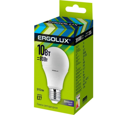 ERGOLUX (12879) LED-A60-10W-E27-6K