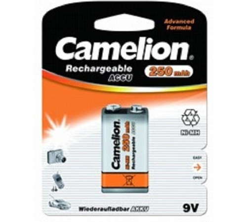 CAMELION (5014) 9V-250mAh Ni-Mh BL-1 (NH-9V250BP1, аккумулятор,9В)