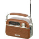 Радиоприемник HYUNDAI H-PSR200 дерево коричневое/серебро