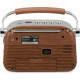 Радиоприемник HYUNDAI H-PSR200 дерево коричневое/серебро