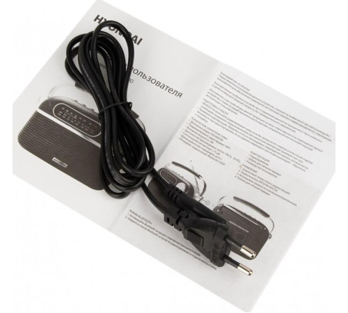 Радиоприемник HYUNDAI H-PSR200 дерево коричневое/серебро