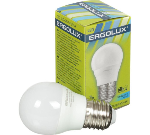 ERGOLUX (12145) LED-G45-7W-E27-4K
