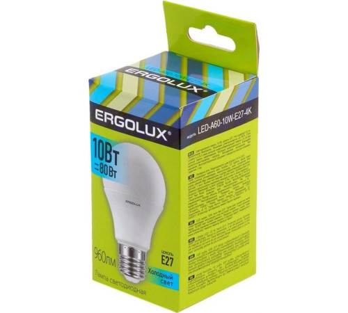 ERGOLUX (12149) LED-A60-10W-E27-4K