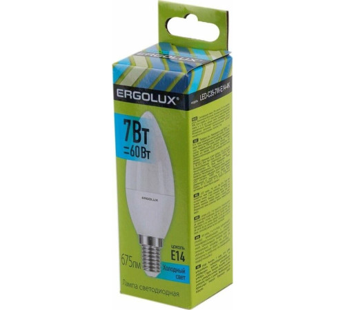 ERGOLUX (12135) LED-C35-7W-E14-4K