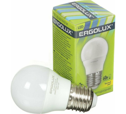 ERGOLUX (12143) LED-G45-7W-E27-3K