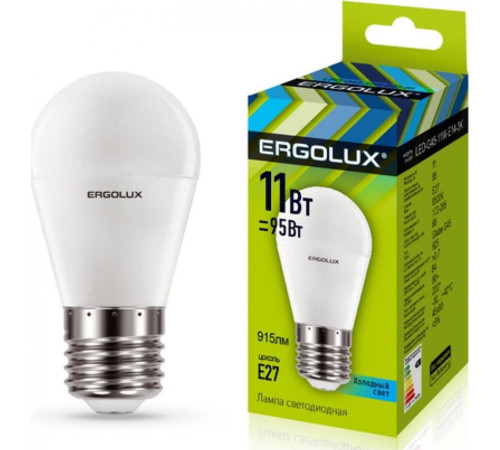 ERGOLUX (13177) LED-G45-9W-E27-4K