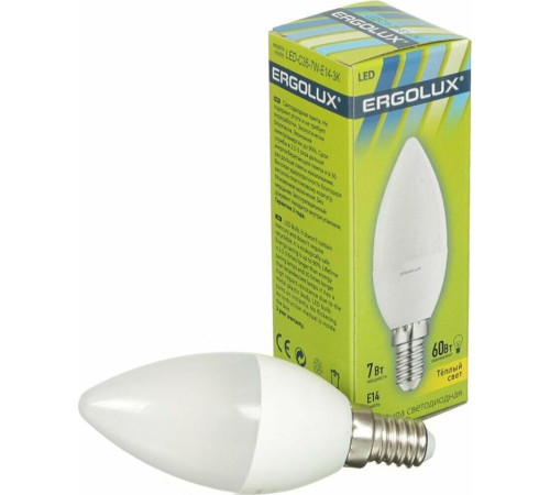 ERGOLUX (12134) LED-C35-7W-E14-3K