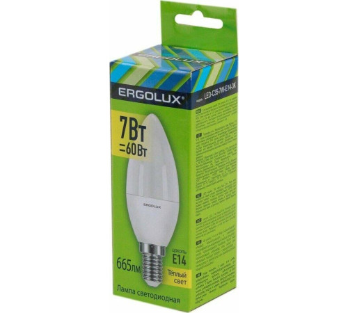 ERGOLUX (12134) LED-C35-7W-E14-3K