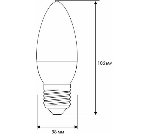 CAMELION (12390) LED8-C35/845/E27/4500К/8Вт