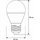 CAMELION (12392) LED8-G45/830/E27/3000K