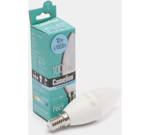 CAMELION (13689) LED12-C35/845/E14/12Вт/4500К