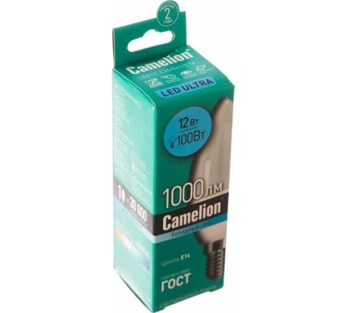 CAMELION (13689) LED12-C35/845/E14/12Вт/4500К