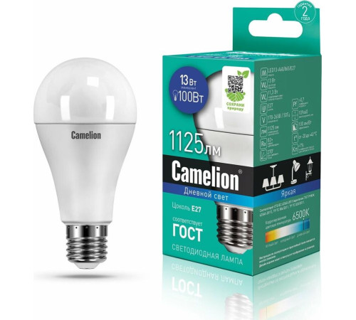 CAMELION (12652) LED13-A60/865/E27