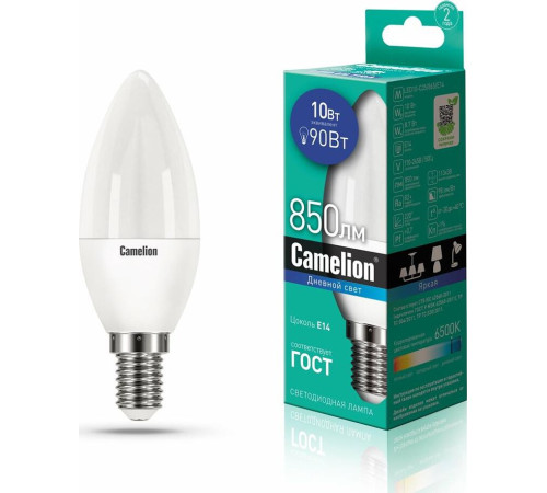 CAMELION (13563) LED10-C35/865/E14/6500К