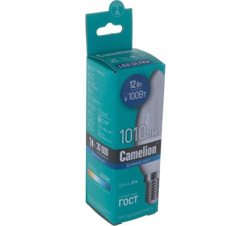 CAMELION (13691) LED12-C35/865/E14/12Вт/6500К