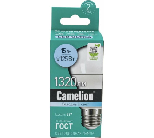 CAMELION (12186) LED15-A60/845/E27