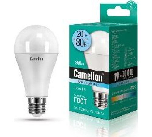 CAMELION (13165) LED20-A65/845/E27/20Вт/4500К