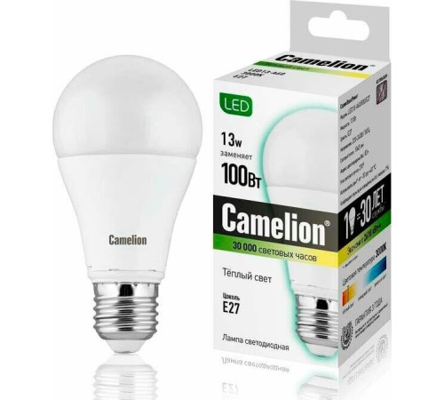 CAMELION (12045) LED13-A60/830/E27/13Вт/3000K
