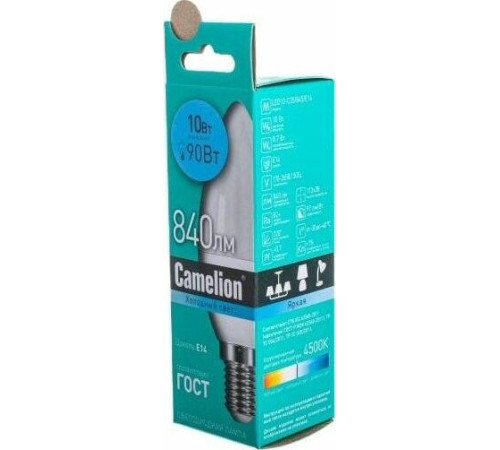 CAMELION (13561) LED10-C35/845/E14/10Вт/4500К
