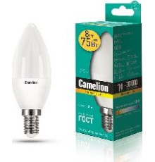 CAMELION (12385) LED8-C35/830/E14/3000К