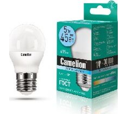 CAMELION (12030) LED5-G45/845/E27/4500K