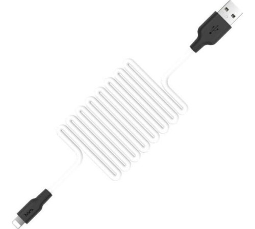 HOCO (6957531071365) X21 USB (m) - 8 Pin (m) 1.0m - белый/черный