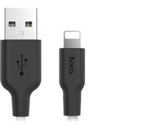 HOCO (6957531071365) X21 USB (m) - 8 Pin (m) 1.0m - белый/черный