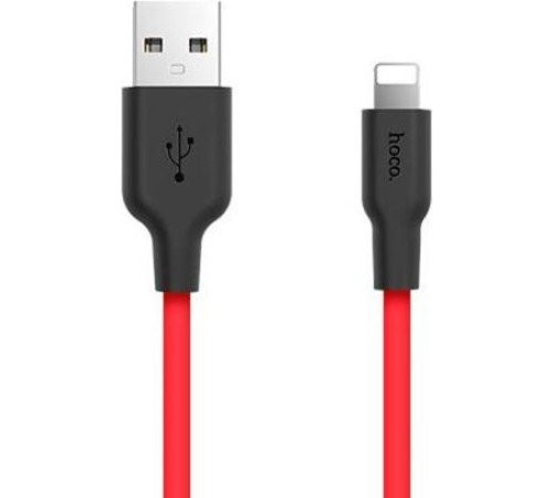 HOCO (6957531071372) X21 USB (m) - 8 Pin (m) 1.0m - красный/черный