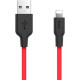HOCO (6957531071372) X21 USB (m) - 8 Pin (m) 1.0m - красный/черный