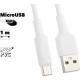 Кабель HOCO (6957531080138) X25 USB (m)-microUSB (m) 1.0м - белый