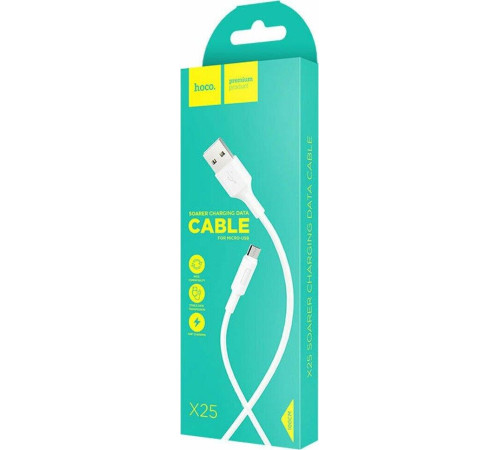 Кабель HOCO (6957531080138) X25 USB (m)-microUSB (m) 1.0м - белый